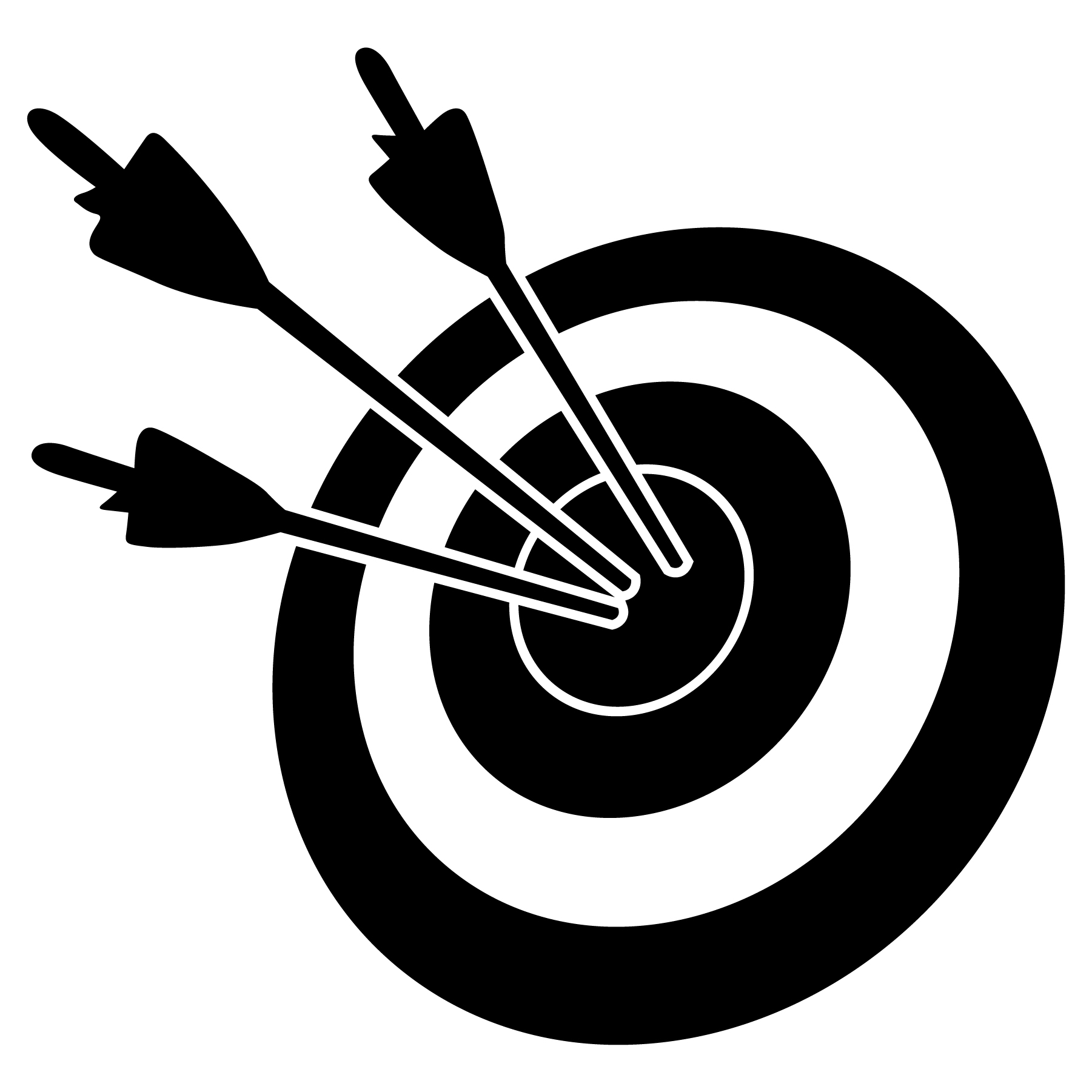 archery bow and arrow vector - Download Free Vector Art, Stock Graphics