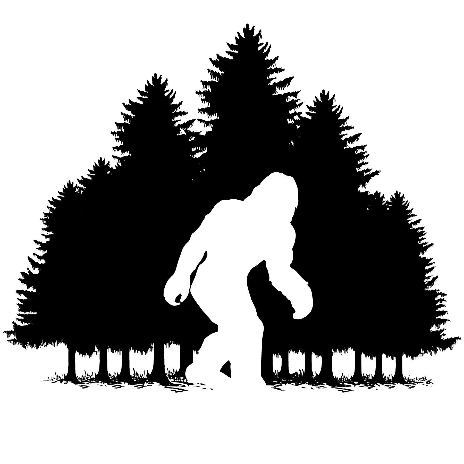 Bigfoot Silhouette Vector 17 Images - Images For Bigfoot Silhouette