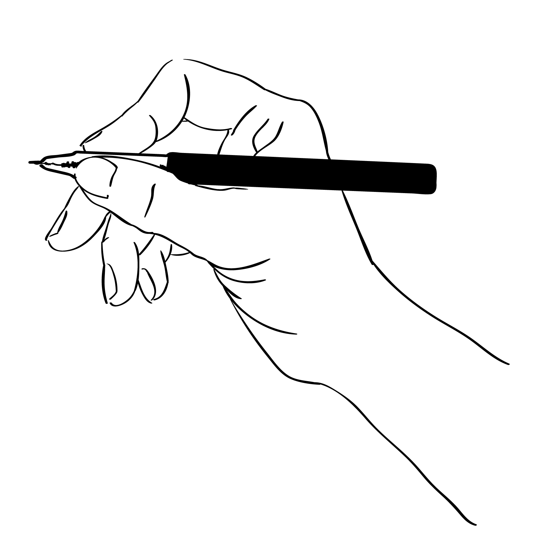 hand holding a pen Download Free Vectors, Clipart Graphics & Vector Art