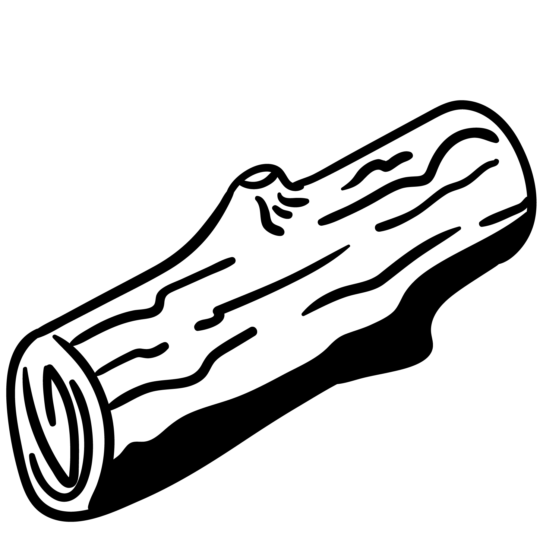 Buche De Bois Dessin Coloriage Buche de Noel à imprimer sur