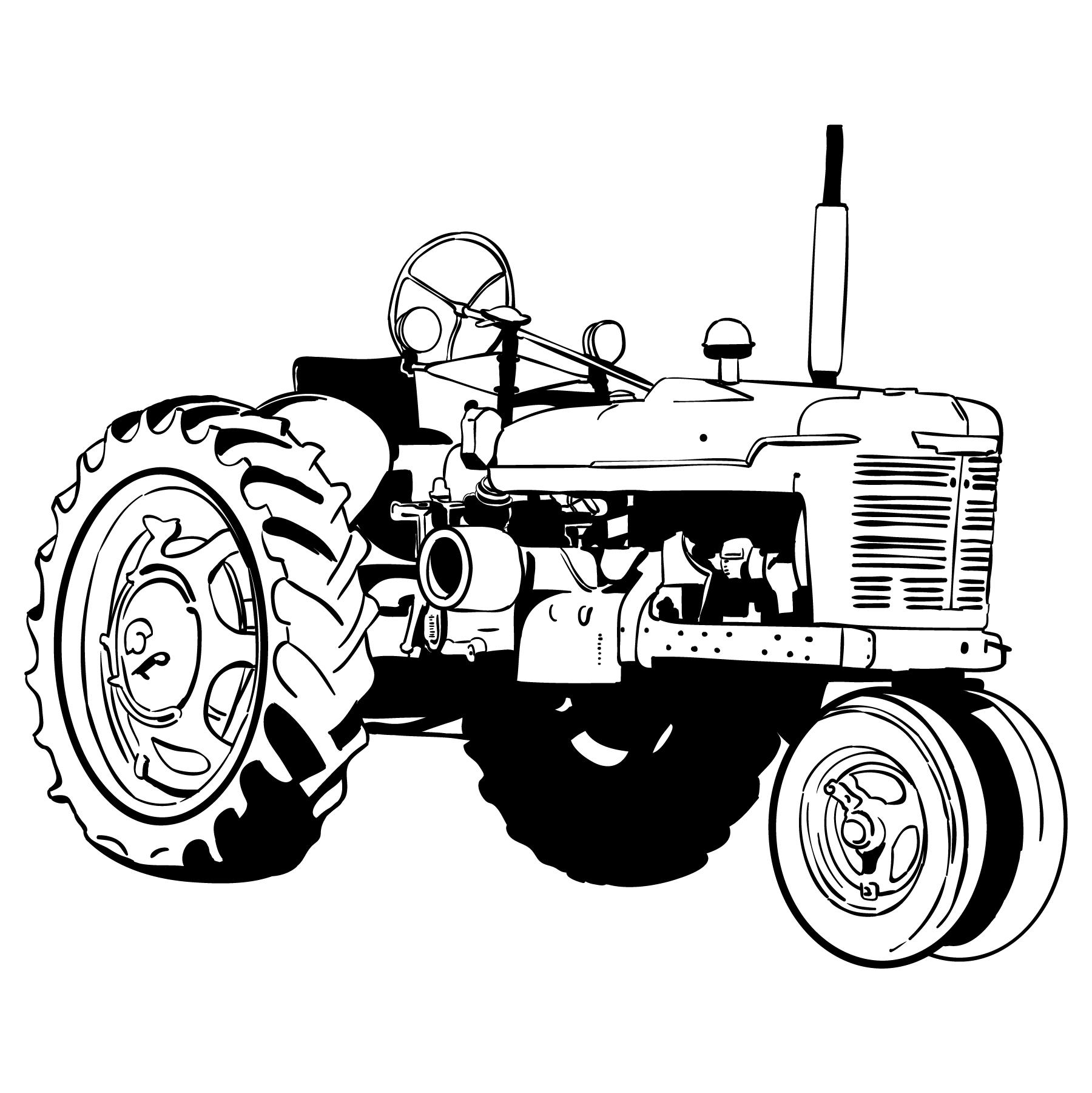 Old Tractor SVG