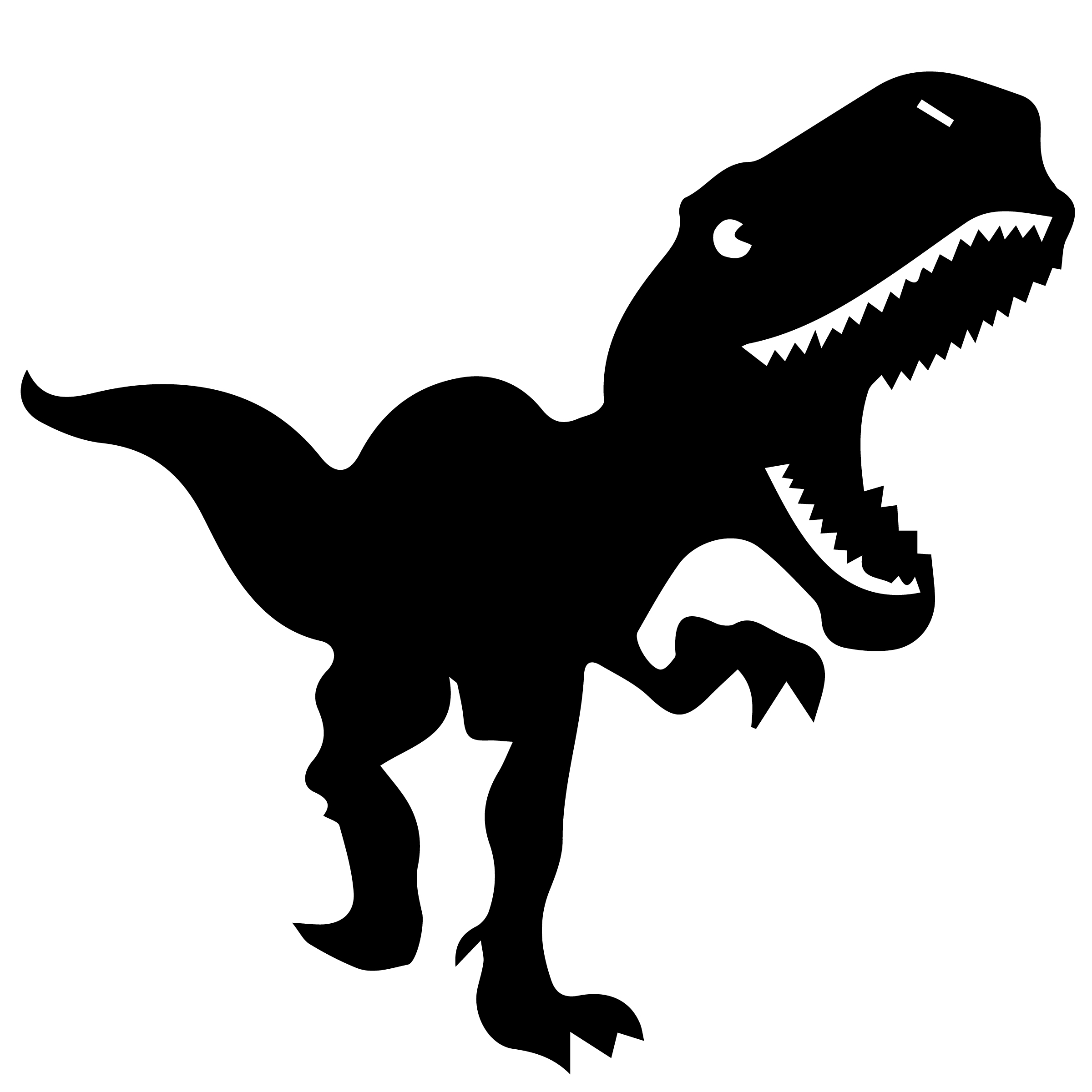 Free Silhouette Svg File T Rex Silhouette Free Silhou - vrogue.co