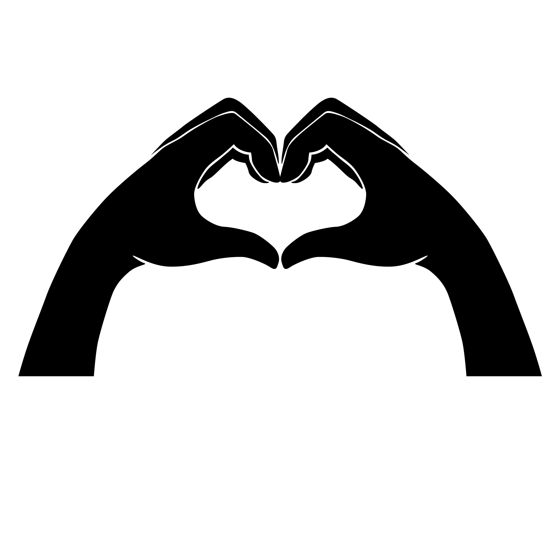 Heart With Hands SVG