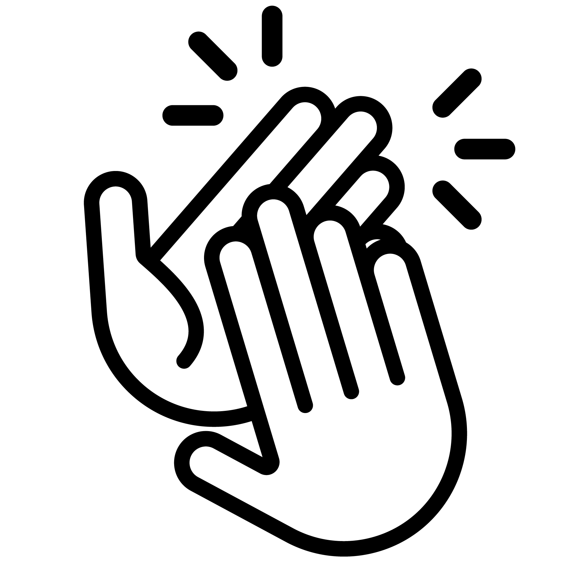 Hands Clipart Black And White Clip Art Images Clapping Hands Clipart ...