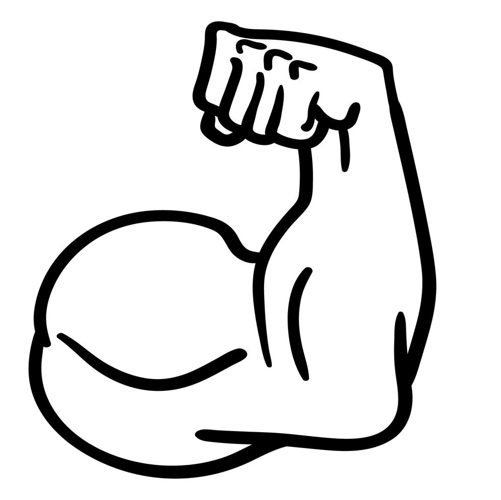 vetor de flexão de braço forte - Download Vetores Gratis, Desenhos de