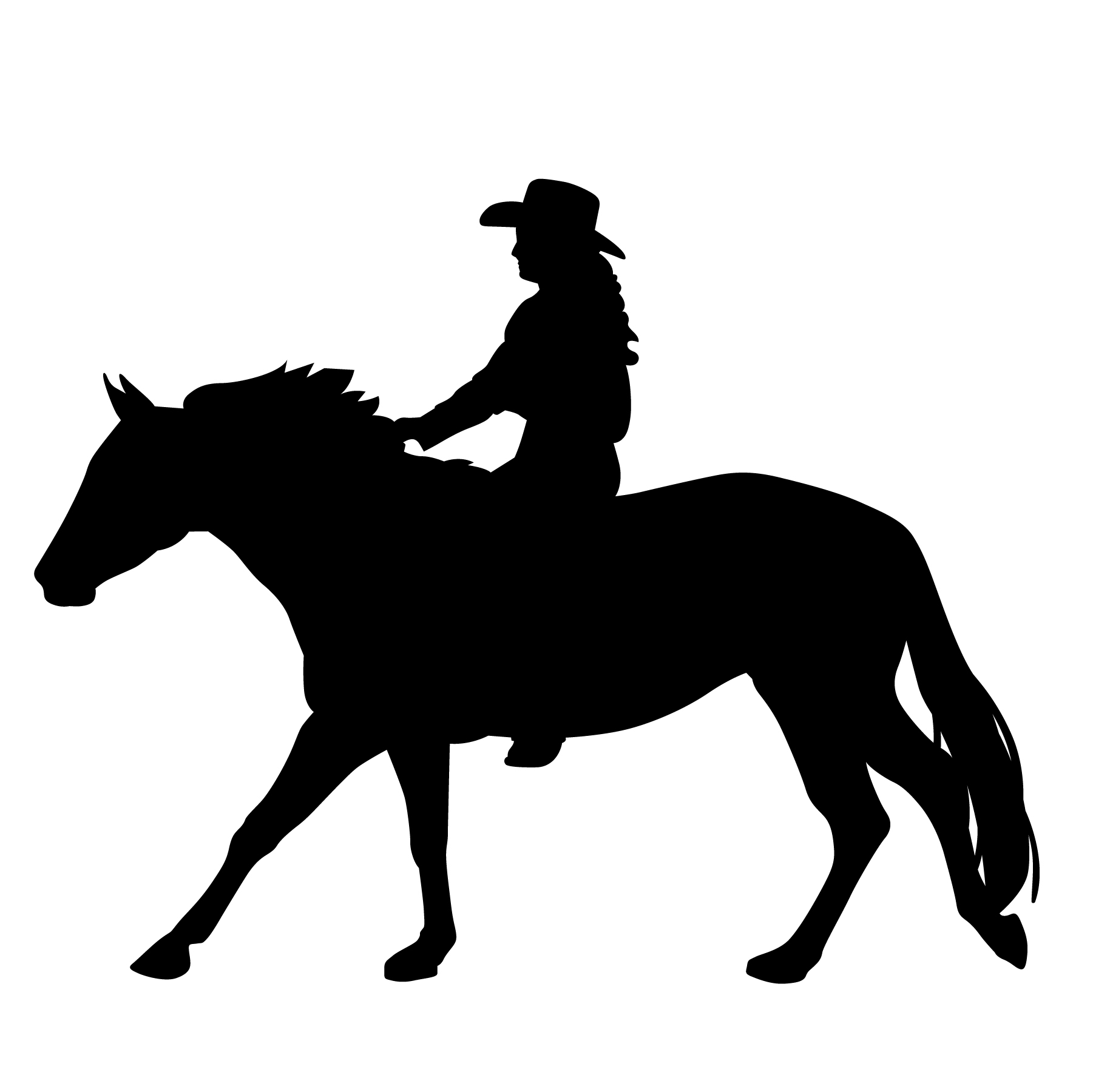 Download riding a horse silhouette - Download Free Vectors, Clipart Graphics & Vector Art