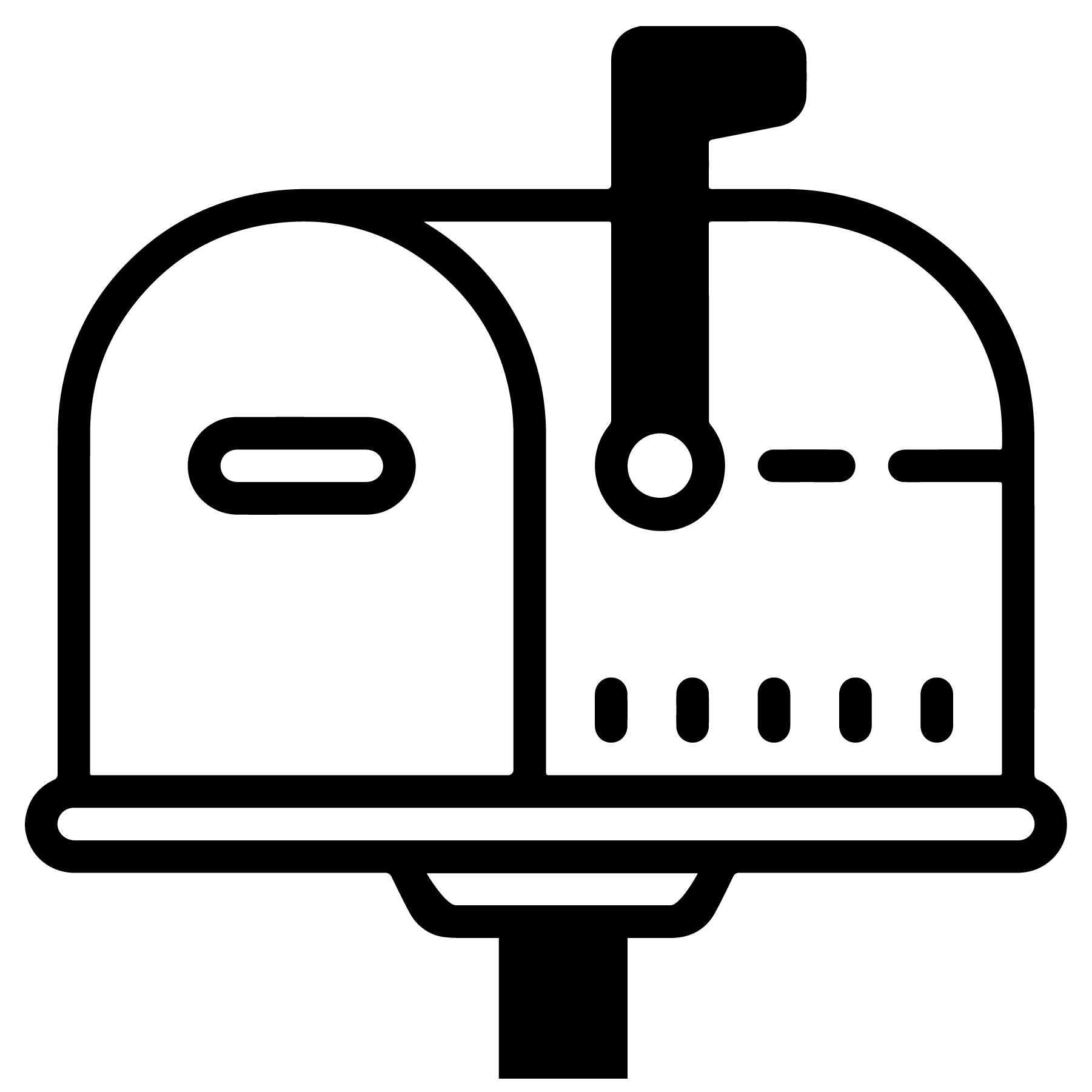 Free Free 251 Silhouette Mailbox Svg Free SVG PNG EPS DXF File