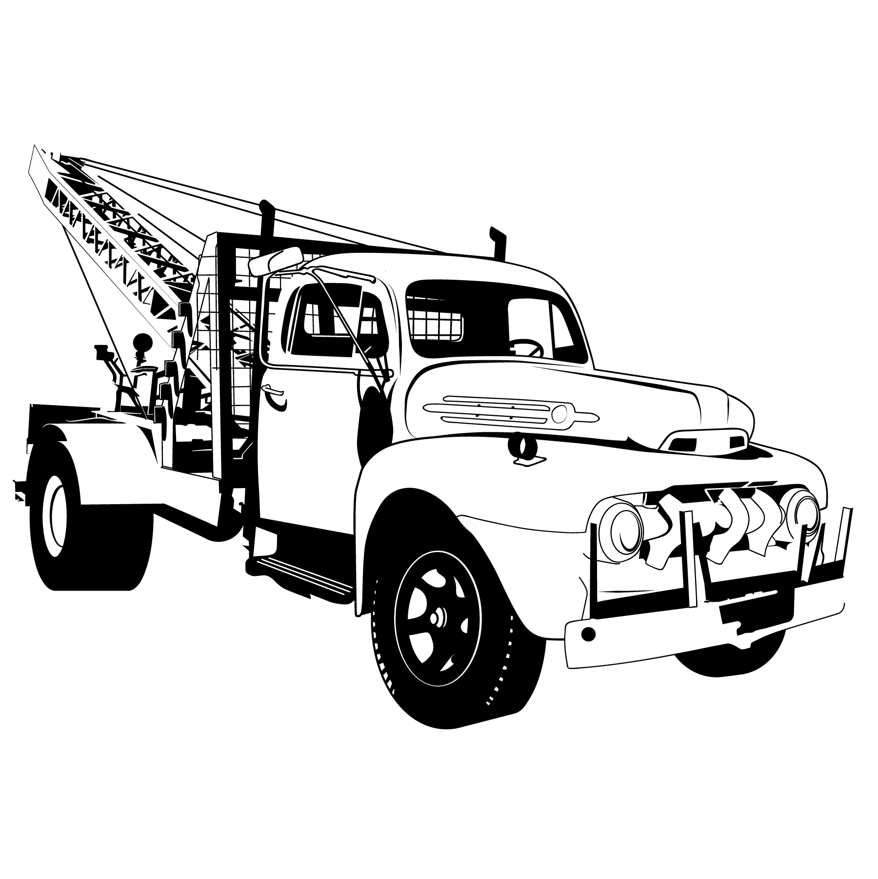 tow truck vector eps - Download Free Vectors, Clipart Graphics & Vector Art