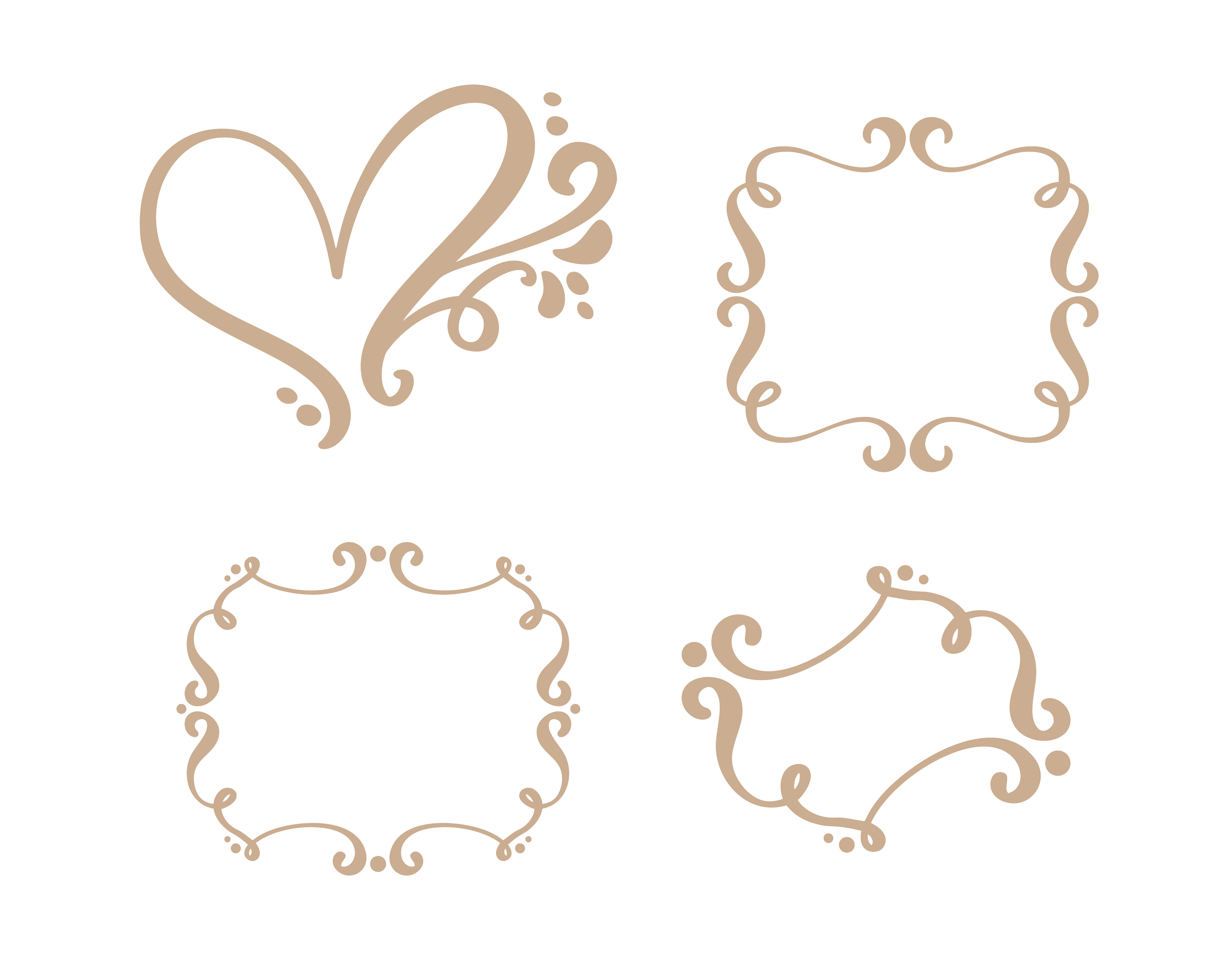 Download Vector vintage set of border frames engraving with retro ...