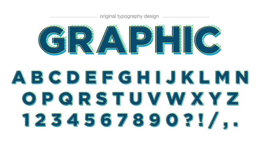 Modern green typography design vector