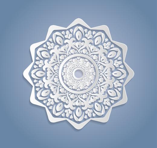 Tarjetas o invitaciones con patrón de mandala. Elementos de mandala altamente detallados dibujados a mano vintage vector. Tarjeta de adorno de encaje de lujo festivo. Islam, árabe, indio, turco, otomano, motivos de Pakistán. vector