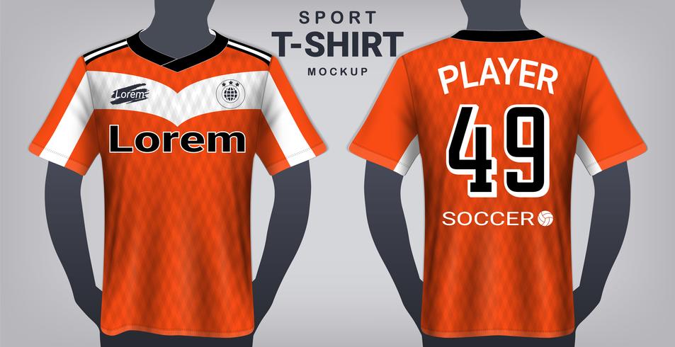 Download Soccer Jersey and Sport T-Shirt Mockup Template. 530741 ...