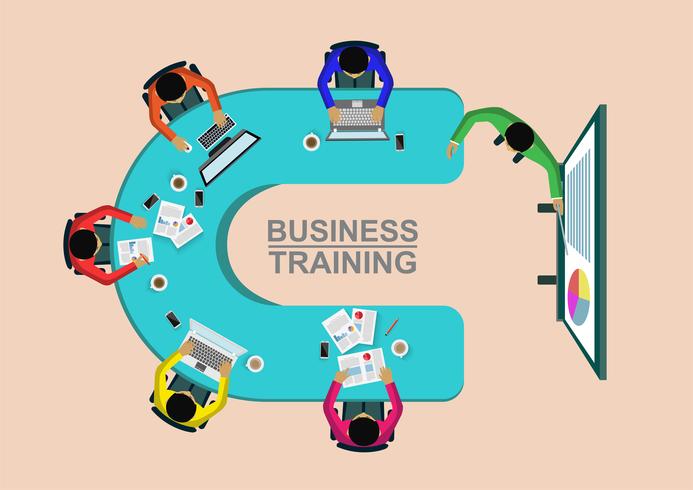 Business training concept 530758 Vector Art at Vecteezy
