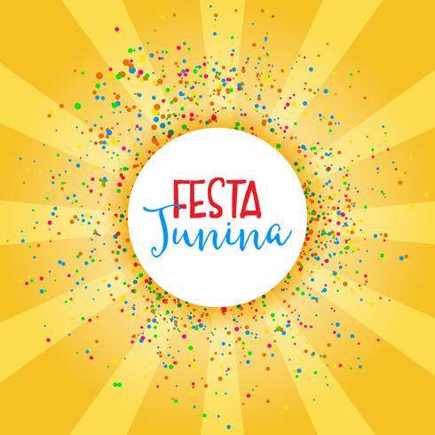 Festa Junina celebration background vector