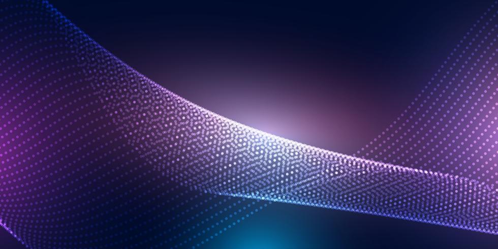 Abstract banner design with halftone dots vector