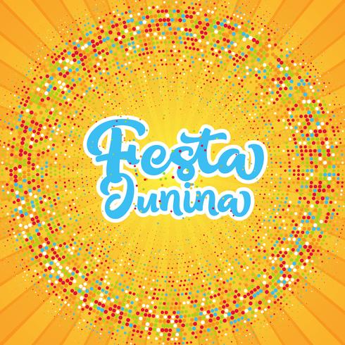 Fondo de Starburst Festa Junina vector