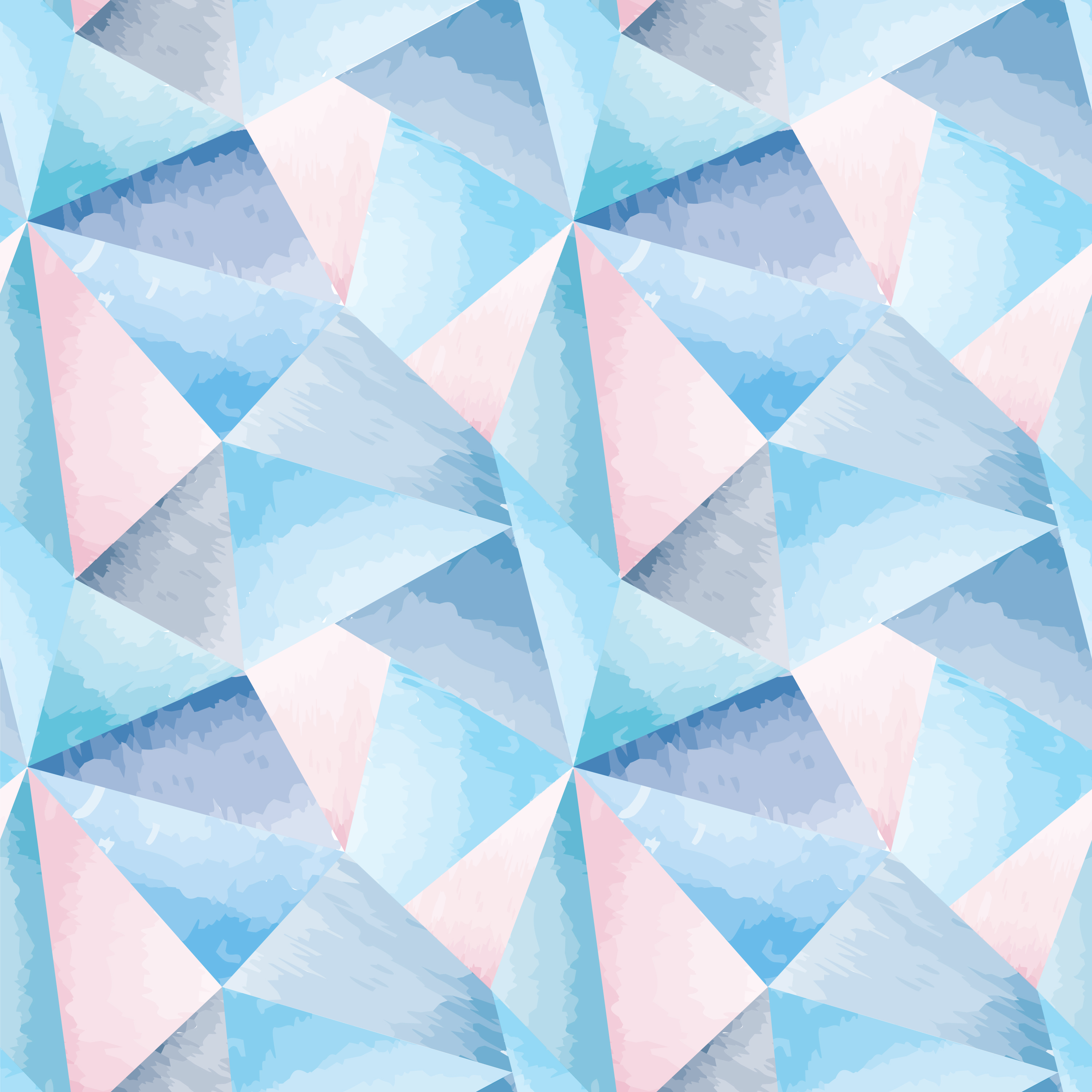 Abstract Seamless Pattern Geometric Form Watercolor Background