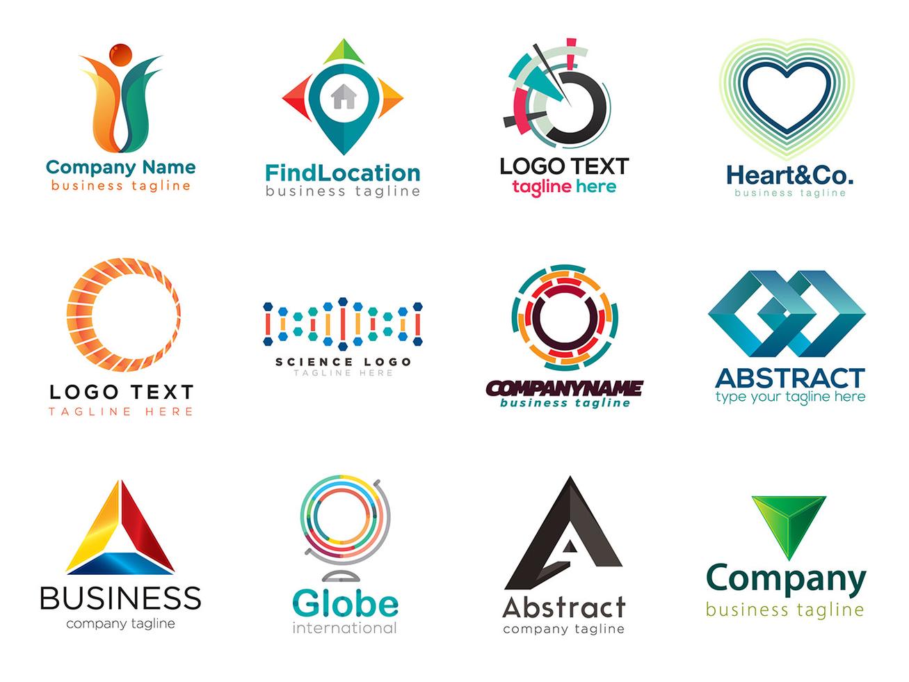 Modern Logo Design Collection Download Free Vectors Clipart Graphics