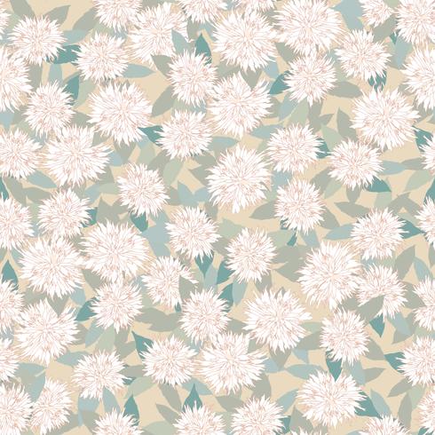 Floral seamless pattern. Flower background. vector