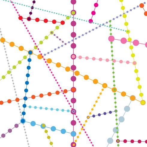 Resumen patrón geométrico de patrones sin fisuras. Fondo de molécula de burbuja vector