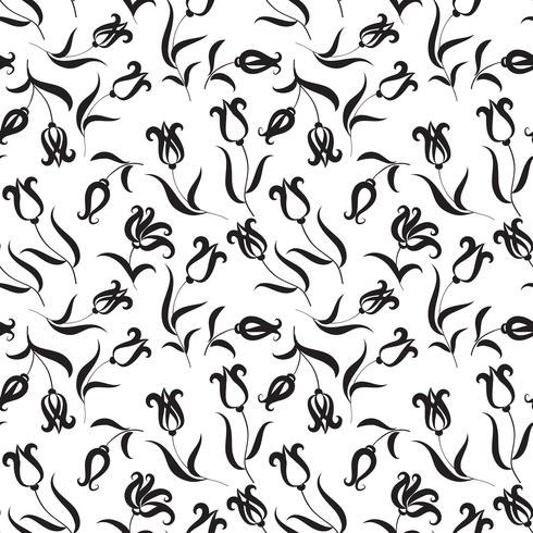 Floral seamless pattern. Flower background. Flourish garden texture vector