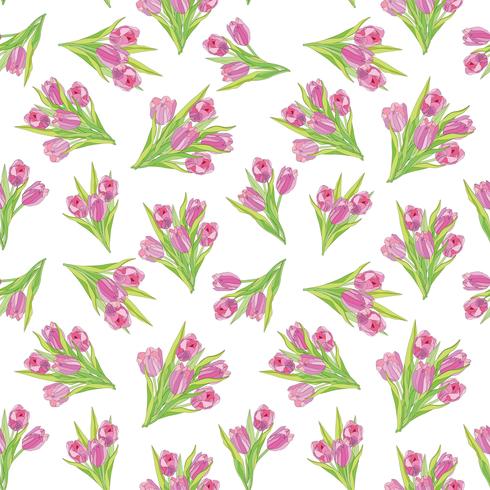 Floral seamless pattern. Flower background. Flourish garden texture vector