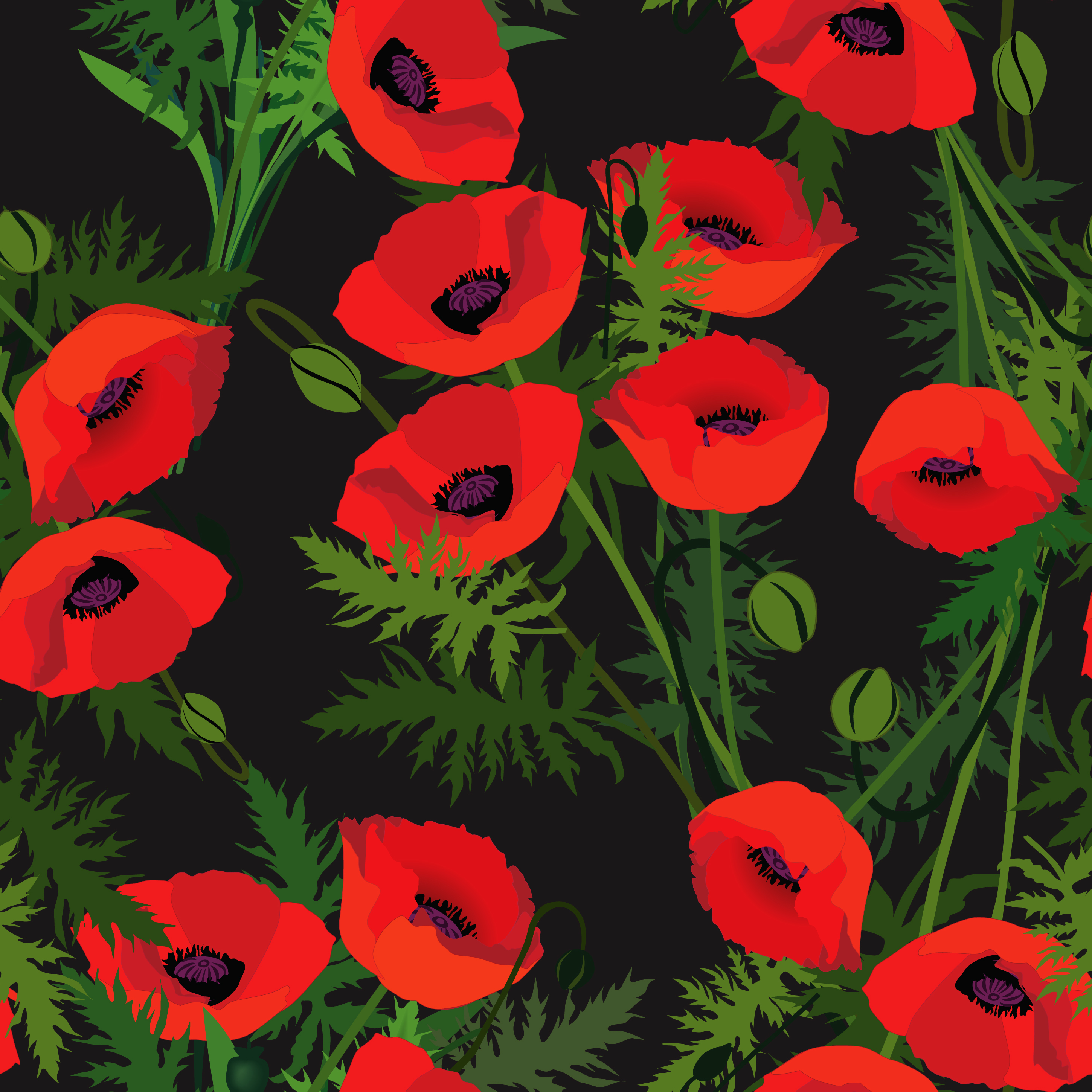 Download Floral seamless pattern. Flower background. Flourish garden texture - Download Free Vectors ...
