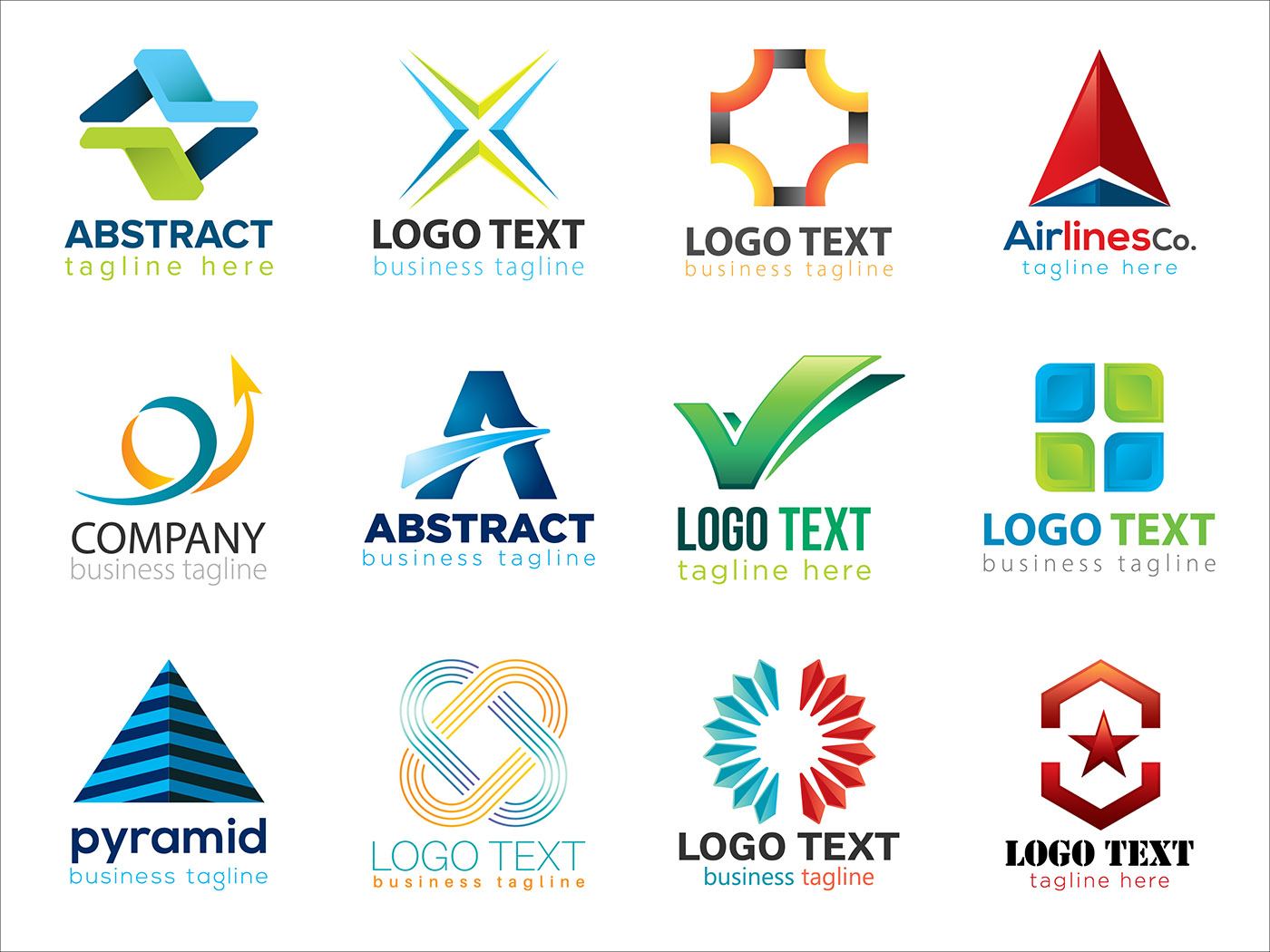 Colección De Logos Modernos Descargar Vectores Gratis Illustrator