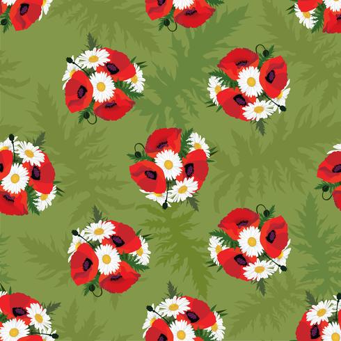 Floral seamless pattern. Flower background. Flourish garden texture vector