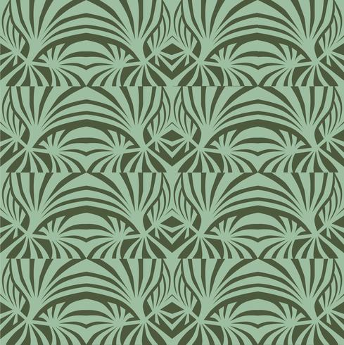 Patrón floral abstracto Ornamento inconsútil geométrico con estilo vector