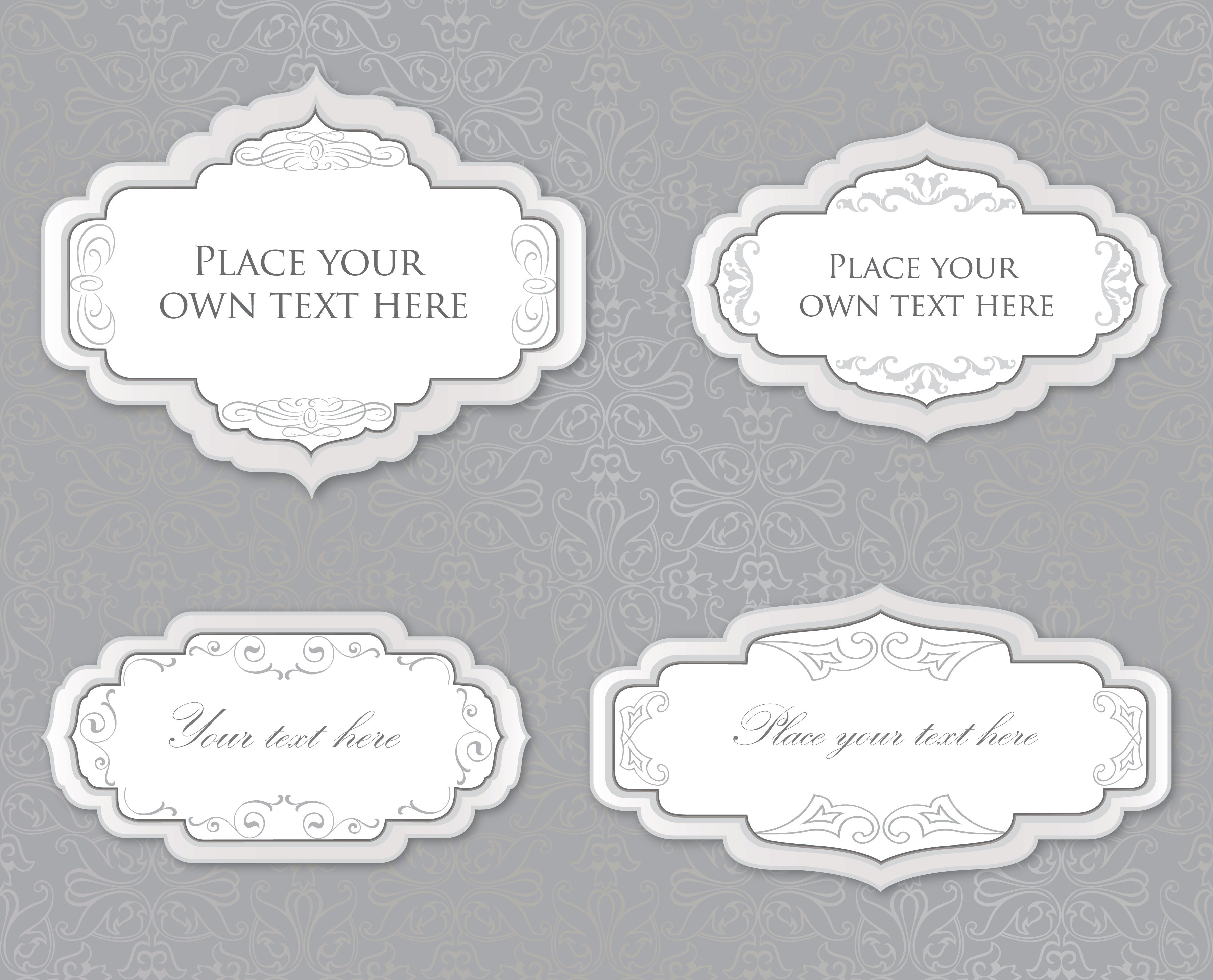 Download Calligraphic floral frame. Page decor element. Card border ...