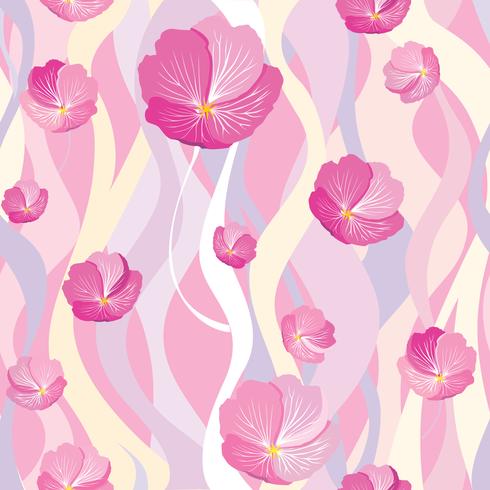 Floral seamless pattern. Flower background. Flourish garden texture vector