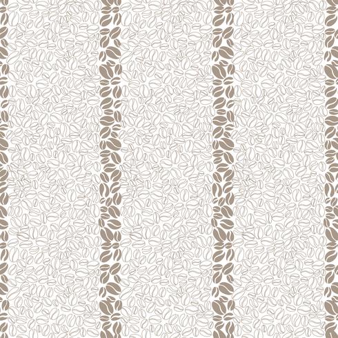 Coffee drink seamless background. Coffee beans seamless pattern. vector