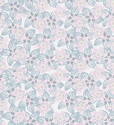 Floral seamless pattern. Flower background. Flourish garden texture vector