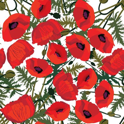 Floral seamless pattern. Flower background. vector