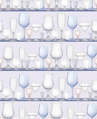 Wine glass seamless pattern. Drink wine background. Vinary party decor vector