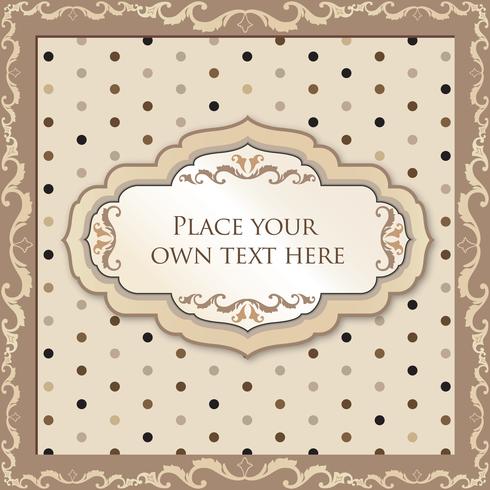 Calligraphic floral frame. Page decor element. Card border vector