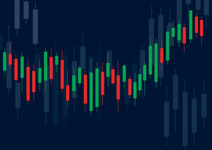 Candlestick stock exchange background vector