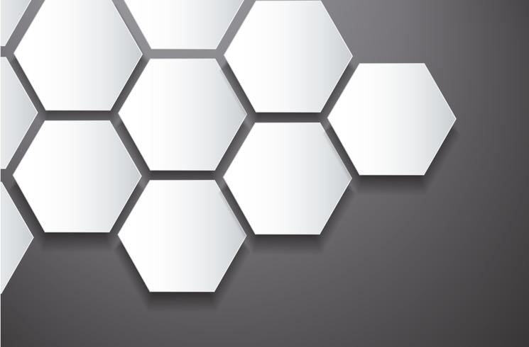 abstract bee hive hexagon and space background  vector