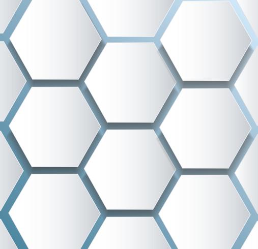 abstract bee hive hexagon and space background vector
