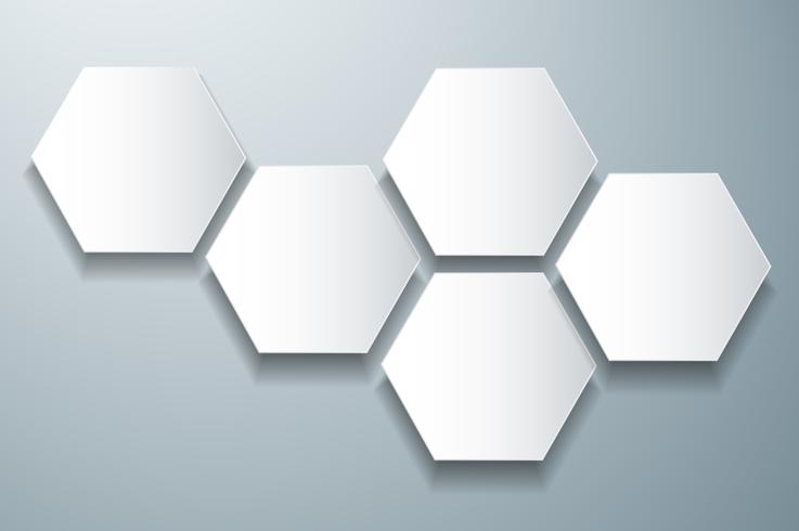 abstract bee hive hexagon and space background  vector