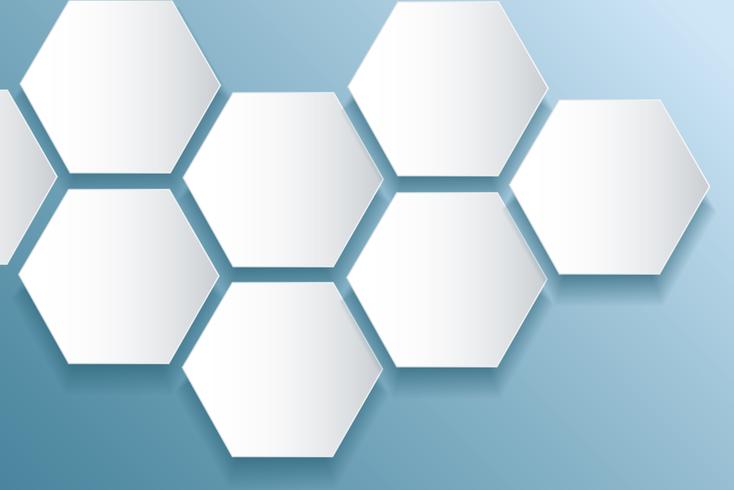 abstract bee hive hexagon and space background vector