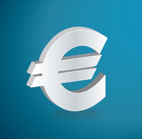 EURO icon symbol vector