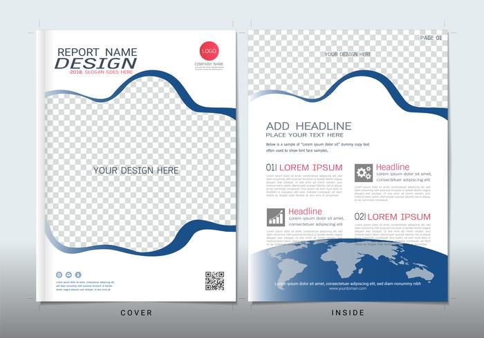 Covers design with space for photo background. vector