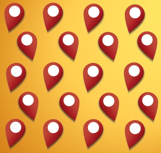 pin location icon background vector