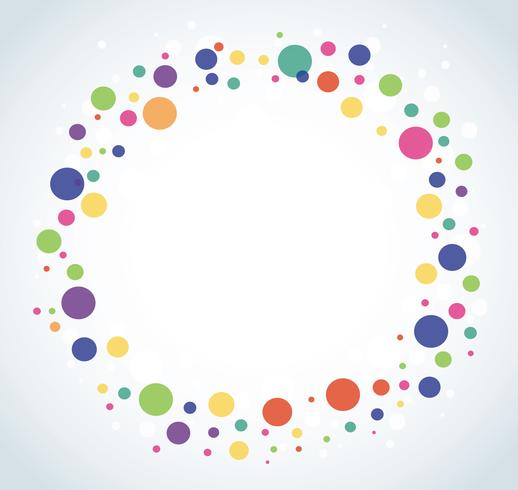 Abstract colorful round circle background vector