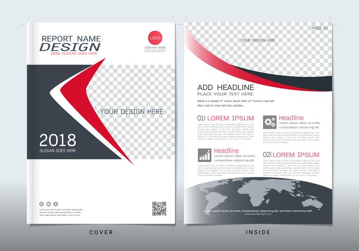 Covers design with space for photo background. vector