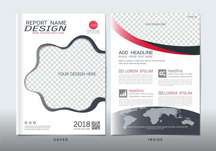 Covers design with space for photo background. vector