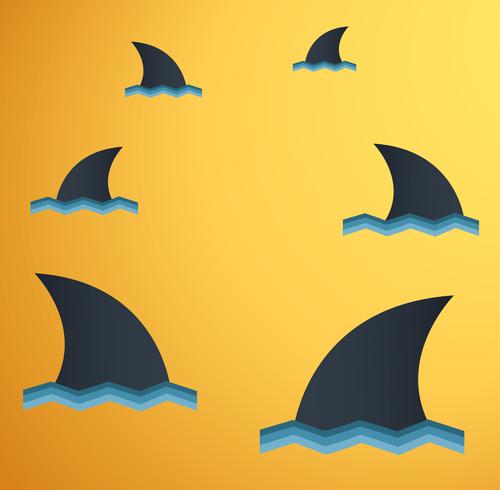 Shark vector background