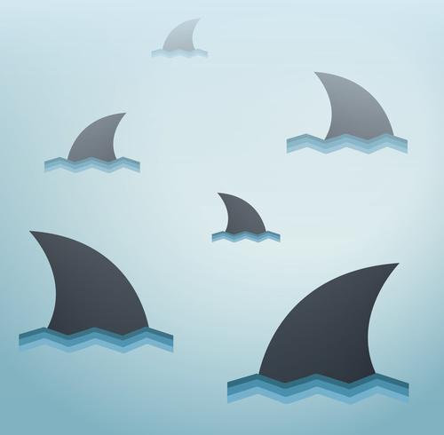 Shark vector background